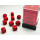 Opaque 12mm D6 Red/black Dice Block&trade; (36 dice)