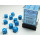 Opaque 12mm D6 Light Blue/white Dice Block&trade; (36 dice)