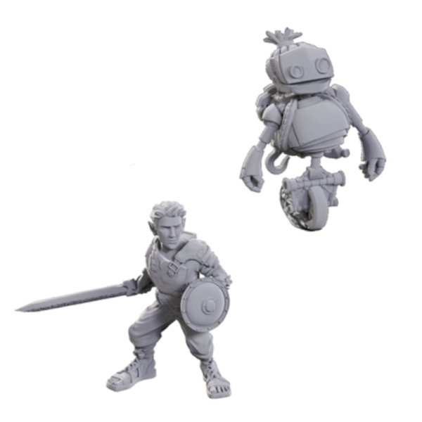 Critical Role Unpainted Miniatures: Orym, of the Air Ashari & Fresh Cut Grass - EN