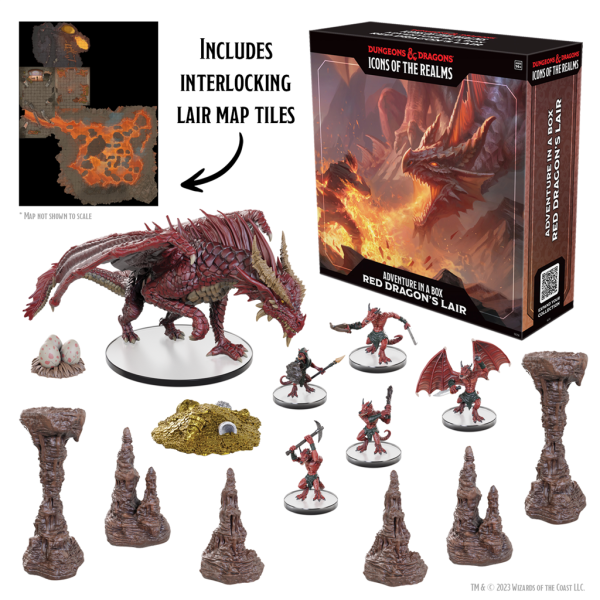 D&D Icons of the Realms: Adventure in a Box – Red Dragons Lair – EN