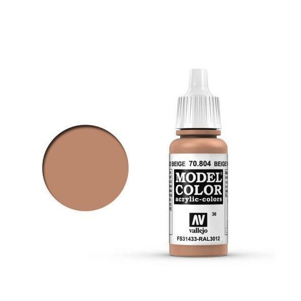 Model Color Beigerot (Beige Red) - 17ml - altes Produktdesign