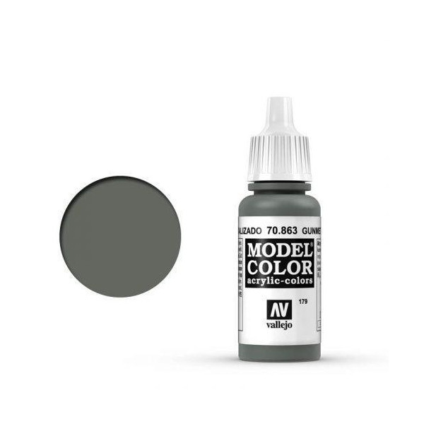 Model Color Metallgrau (Gunmetal Grey) - 17ml - altes Produktdesign