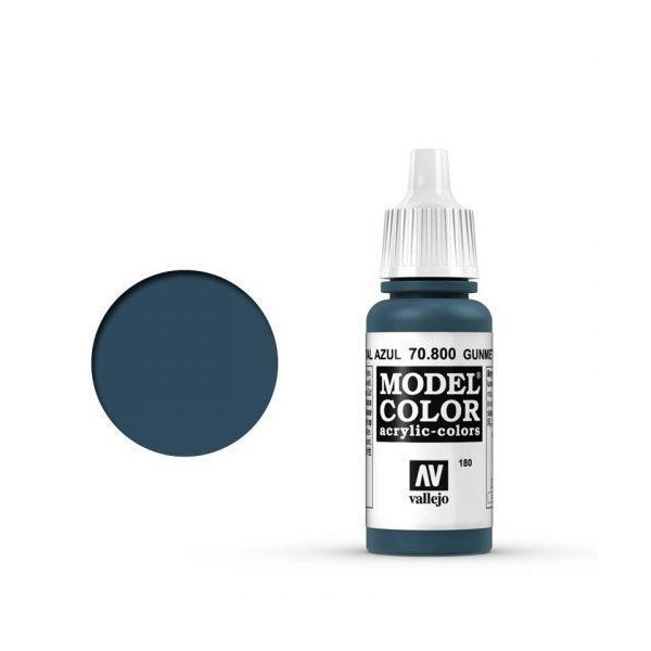 Model Color Blauer Stahl (Gunmetal Blue) - 17ml - altes Produktdesign