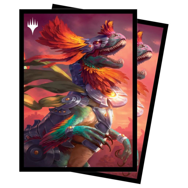 UP - The Lost Caverns of Ixalan 100ct Deck Protector Sleeves - Pantlaza, Sun-Favored